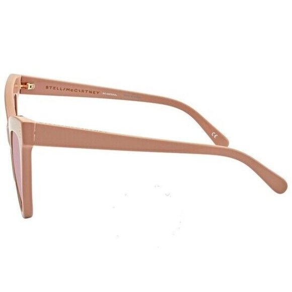 NEW STELLA MCCARTNEY GOLD MIRROR CAT BUTTERFLY EYE STYLE SUNGLASSES SC0034S003 - Picture 3 of 4